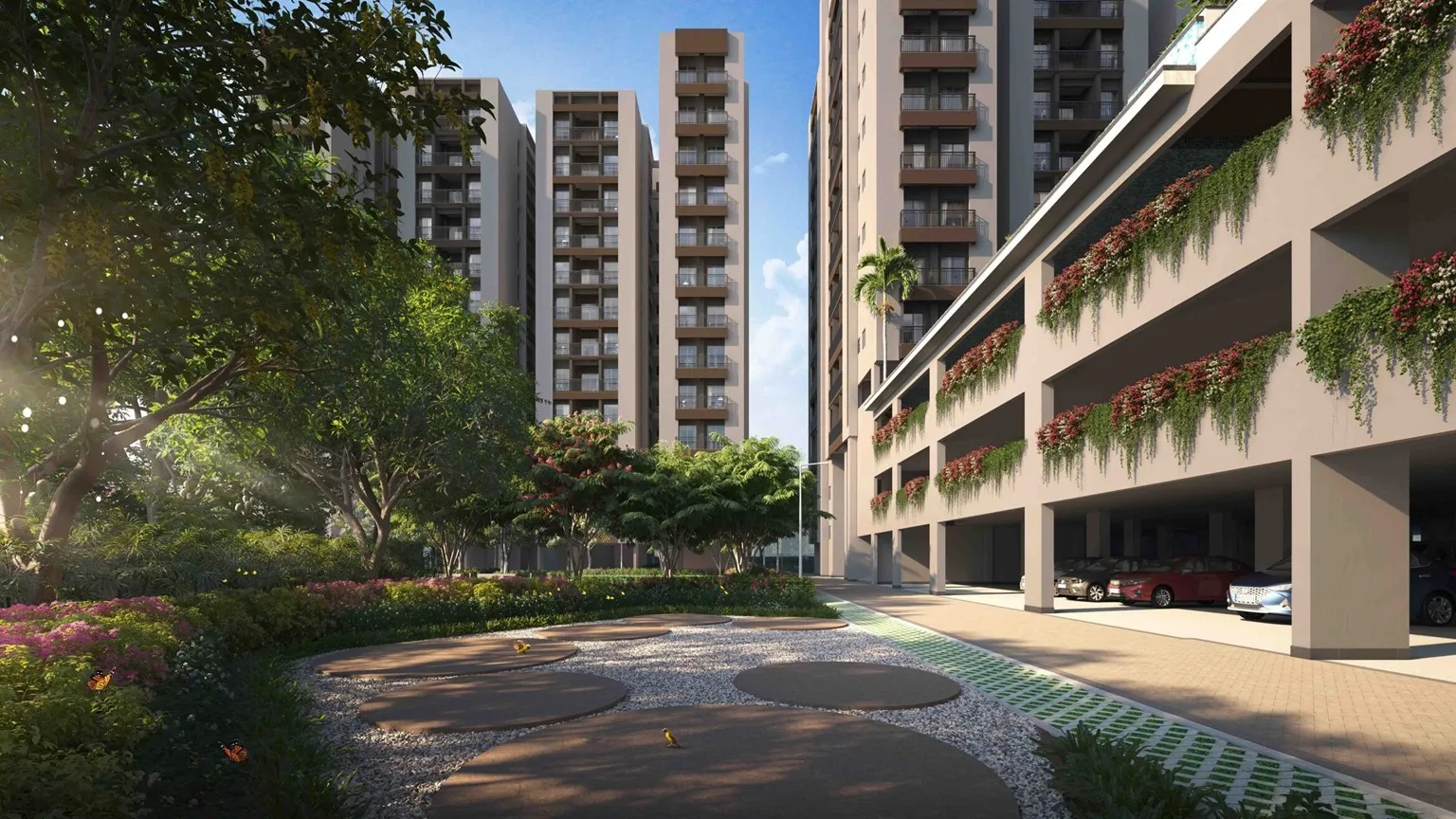 Srijan Spacia landscaped residential community